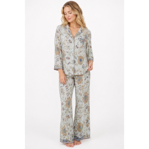 The Prairie Rachel Ashwell Other - The Prairie Rachel Ashwell Floral Pajama Set Shabby Chic Cottagecore Boho L